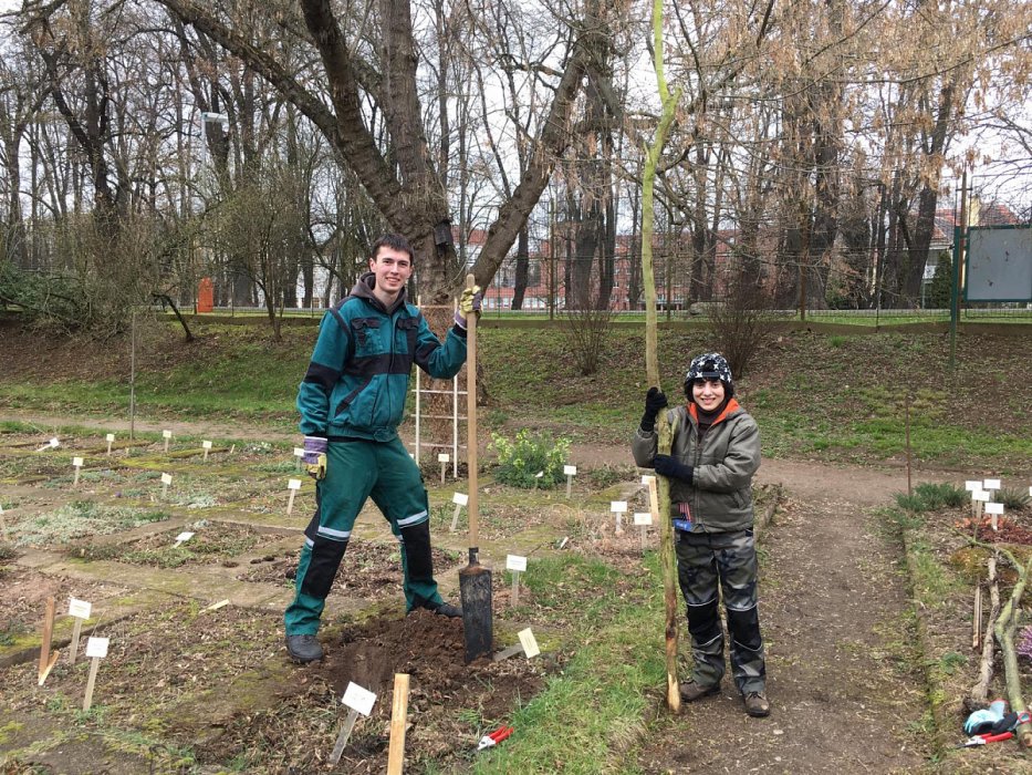 Jarní práce na Botanické zahradě